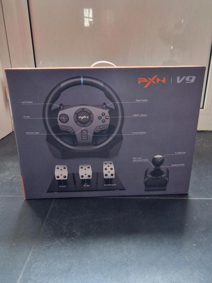 Race stuur PXN-V9 Game stuur met shifter en pedalen, Games en Spelcomputers, Spelcomputers | Sony Consoles | Accessoires, Nieuw