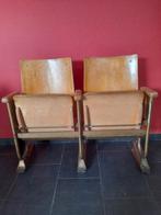 Vintage cinemastoelen cinema theater stoelen, Ophalen, Gebruikt, Metaal