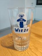 Wieze - Drinkglas donkerblauw logo, Verzamelen, Ophalen of Verzenden, Zo goed als nieuw