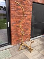 Vintage bamboe plantenstandaard +/- 2m en +/- 60cm, Ophalen, Gebruikt