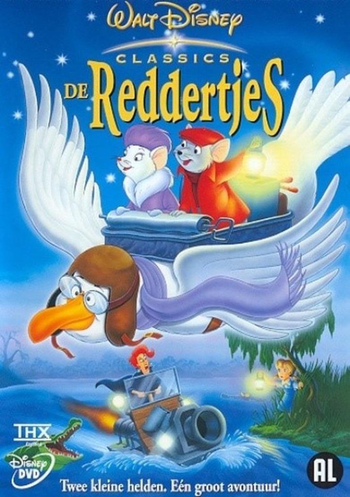 Disney dvd - De reddertjes ( Gouden rugnummer 25 ), Cd's en Dvd's, Dvd's | Tekenfilms en Animatie, Ophalen of Verzenden