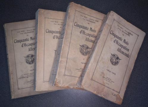 Cinquante Mois d'Occupation Allemande (4 delen), Boeken, Oorlog en Militair, Gelezen, Ophalen of Verzenden