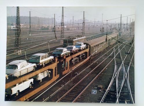 Foto trein - Nr437 - Train arrivant gare Narbonne - Mooi, Verzamelen, Spoorwegen en Tram, Zo goed als nieuw, Trein, Kaart of Prent