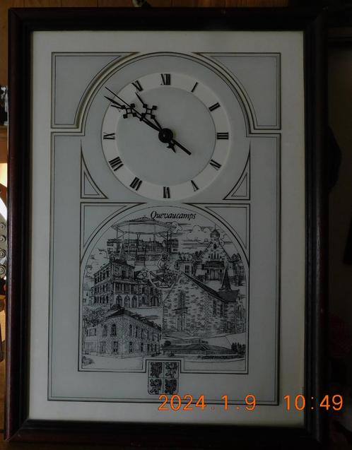 Horloge Quevaucamps Centre Culturel Église Kiosque . Beloeil, Collections, Collections Autre, Utilisé, Enlèvement ou Envoi