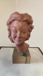 Buste Femme en Terre Cuite – signé P. Sersté, Antiek en Kunst, Ophalen