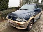 SsangYong Musso 2.9 TDX 4X4 AIRCO 1999 LICHTE VRACHTWAGEN, Autos, Achat, 2 places, Noir, 5 portes