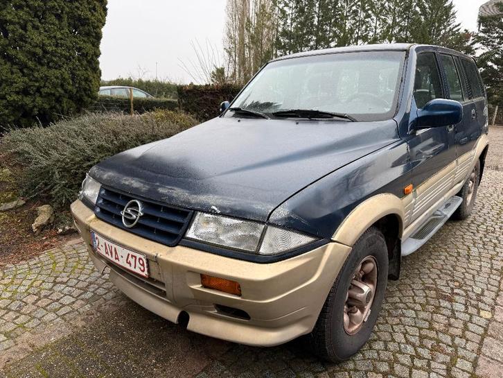 SsangYong Musso 2.9 Diesel 4X4 AIRCO 1999 LICHTE VRACHTWAGEN, Auto's, SsangYong, Particulier, Musso, 4x4, ABS, Airbags, Airconditioning