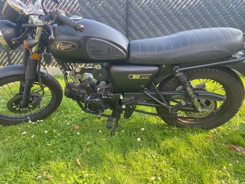 Skyteam 50CC caféracer, Fietsen en Brommers, Brommers | Overige merken, Zo goed als nieuw, Klasse B (45 km/u), Ophalen