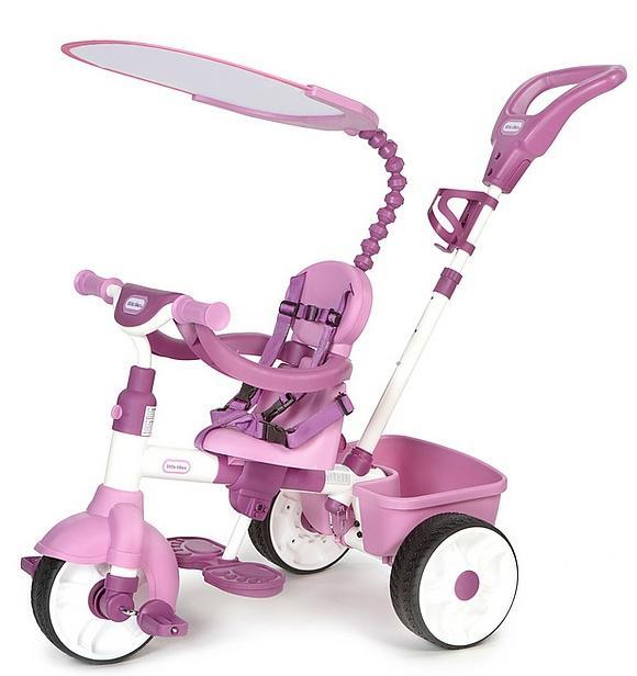 Little Tikes 4-in-1 Driewieler Meisjes Roze, Vélos & Vélomoteurs, Vélos | Tricycles pour enfants, Comme neuf, Tige de poussée