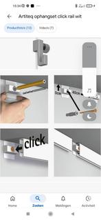 Lijst , rails om kaders op te hangen., Huis en Inrichting, Ophalen, Zo goed als nieuw