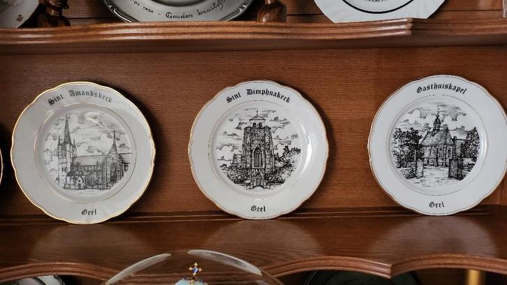 Herdenkingsborden stad Geel St- Dimpna, Huis en Inrichting, Woonaccessoires | Overige, Zo goed als nieuw, Ophalen