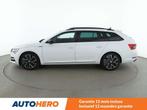 Skoda Superb 2.0 TDI SportLine (bj 2022, automaat), Auto's, Gebruikt, 1595 kg, Alcantara, Wit
