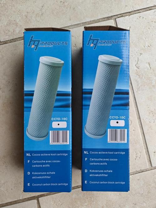 2x H2Q Cocos-actieve kool cartridge waterfilter 10inch, Doe-het-zelf en Bouw, Sanitair, Nieuw, Overige typen, Ophalen