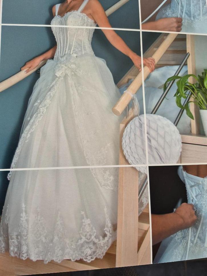 Trouwkleed, Kleding | Dames, Trouwkleding en Trouwaccessoires, Zo goed als nieuw, Trouwjurk, Wit, Ophalen