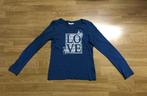 Leuke blauwe T-shirt met lange mouwen meisjes 12 jaar, Gebruikt, Inextenso, Shirt of Longsleeve, Verzenden