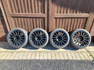17 Inch BRAID rally velgen 5x114 met Toyo 215/40 zr17, Pneus et Jantes, 215 mm, Véhicule de tourisme, Pneus été