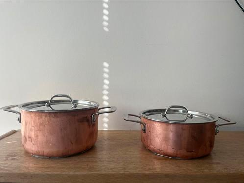 Hoge en lage Ducq kookpan (3l + 2l), Huis en Inrichting, Keuken | Potten en Pannen, Gebruikt, Ophalen of Verzenden