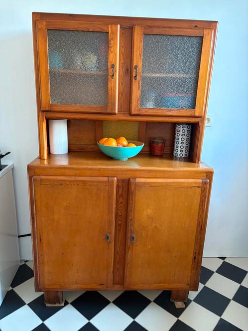 Twee vintage dressoirkasten, Huis en Inrichting, Kasten | Buffetkasten, Gebruikt, 150 tot 200 cm, 100 tot 150 cm, 25 tot 50 cm