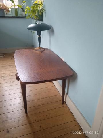 Salon Teeffelen et table basse d'appoint des années 1960 Ret, Teck, Gewoon mooi Teeffelen!!, Comme neuf, Enlèvement