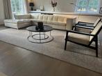 Design hoeksofa - crème / beige, Ophalen, Gebruikt, 100 tot 125 cm, Hoekbank