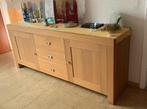 Blank houten dressoir, Huis en Inrichting, Kasten | Dressoirs, Ophalen, Gebruikt, 200 cm of meer, Grenenhout