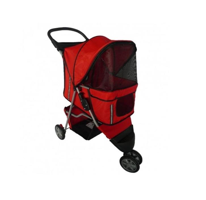 Hondenbuggy Kattenbuggy Buggy Rood 3 Wielen, Dieren en Toebehoren, Honden-accessoires, Nieuw, Ophalen of Verzenden