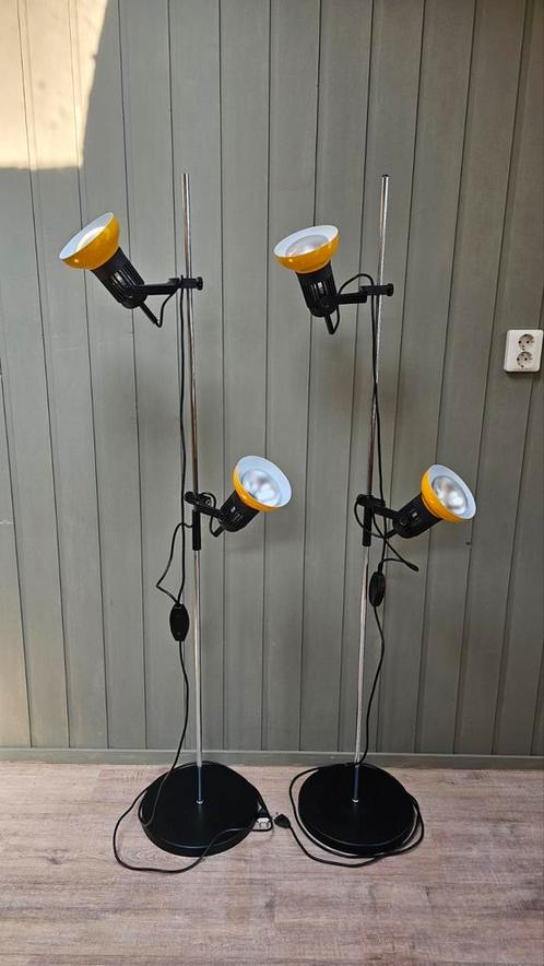 vintage lampen, jaren 60/70, retro, midcentury, Huis en Inrichting, Lampen | Vloerlampen, Gebruikt, Ophalen