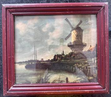 Schilderijtje op houten paneel beschikbaar voor biedingen