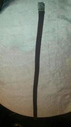 Vintage ceinture tissu kanvas brun 90-100 cm, Kleding | Heren, Riemen en Ceintuurs, Ophalen of Verzenden, Bruin, Zo goed als nieuw