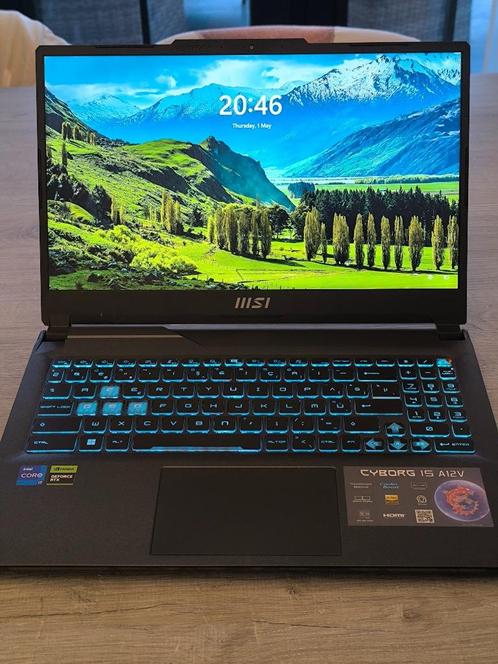 MSI gaming laptop cyborg 15 A12VE, Computers en Software, Windows Laptops, Zo goed als nieuw, 15 inch, SSD, 3 tot 4 Ghz, 16 GB