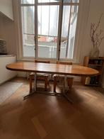 Vintage eettafel, Ophalen, Gebruikt, Eikenhout, 200 cm of meer