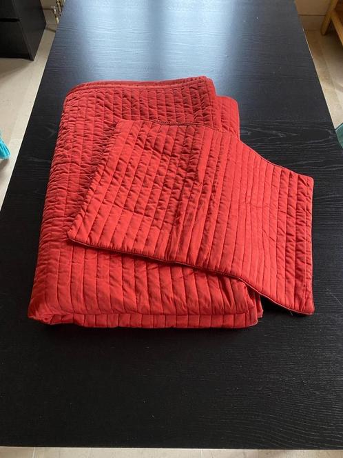 Ikea Karit oranje sprei met 1 kussensloop, Huis en Inrichting, Slaapkamer | Beddengoed, Zo goed als nieuw, Overige typen, Eenpersoons