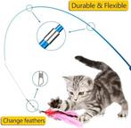 Interactief kattenspeelgoed met veren kattenhengel, Overig speelgoed, -, Verzenden, -
