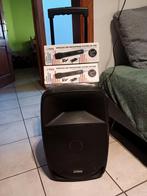 baffe bluetooth party portable avec lumière+2 micro sans fil, Ophalen, Gebruikt, Overige typen