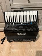 Roland fr 3x accordeon, Gebruikt, 120-bas, Toetsaccordeon, Met riemen