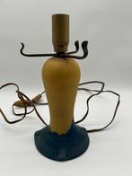 Pied de lampe ART NOUVEAU en pâte de verre signé, Ophalen of Verzenden