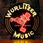 Wurlitzer music neon en andere Jukebox USA decoratie neons, Collections, Marques & Objets publicitaires, Table lumineuse ou lampe (néon)