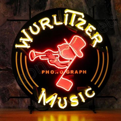 Wurlitzer music neon en andere Jukebox USA decoratie neons, Collections, Marques & Objets publicitaires, Neuf, Table lumineuse ou lampe (néon)
