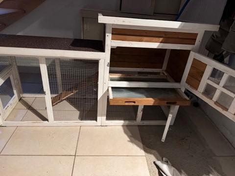 konijnenhok, Dieren en Toebehoren, Knaagdieren en Konijnen | Hokken en Kooien, Gebruikt, Hok, 60 tot 90 cm, 110 cm of meer, Konijn