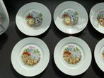 Limoges kaasservies 12 borden met serveerbord, Ophalen, Zo goed als nieuw, Bord(en), Overige stijlen