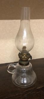 Origineel oud glazen olie lampje, Antiek en Kunst, Ophalen of Verzenden