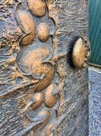 Vintage Brutalist Sculptural Metal Door Panel 1970s, Doe-het-zelf en Bouw, Deuren en Vliegenramen, Ophalen of Verzenden, Gebruikt