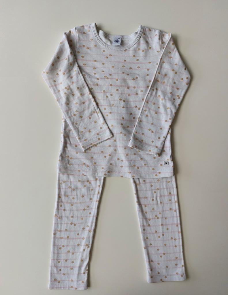 Witte pyjama van Petit Bateau - maat 116, Nacht- of Onderkleding, Gebruikt, Meisje, Ophalen of Verzenden