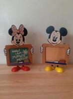 2 vintage fotokaders fotolijsten van Mickey en Minnie Mouse, Ophalen, Gebruikt