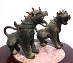 Tempel leeuwen bewakers brons Foo Dogs Antiek😍💎🤗🎁👌, Antiek en Kunst, Ophalen of Verzenden