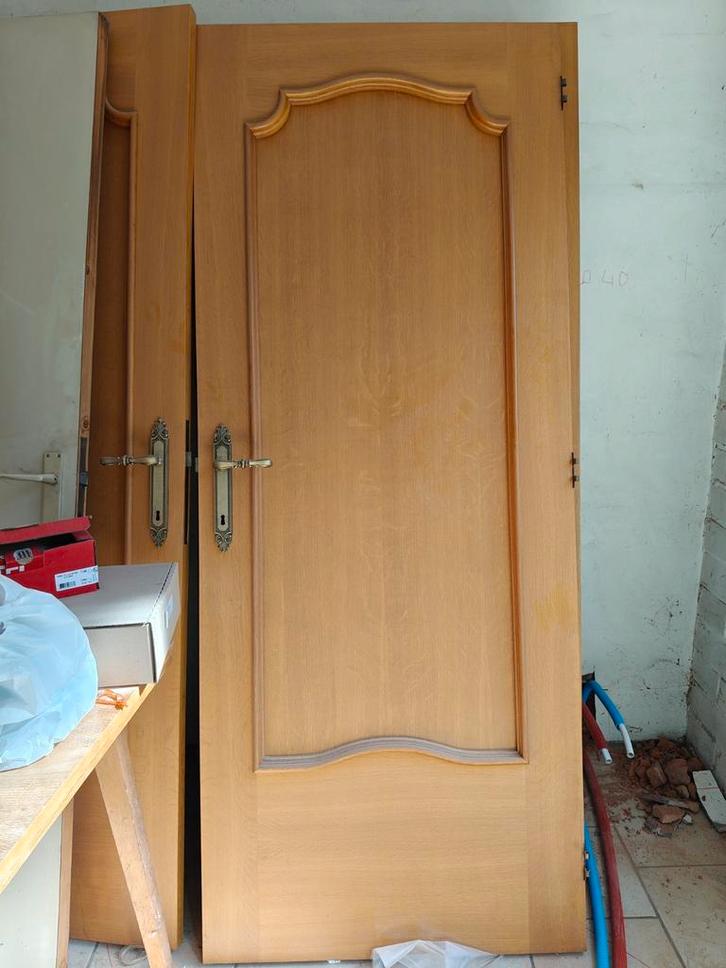 Eiken deuren jaren zeventig, Doe-het-zelf en Bouw, Deuren en Vliegenramen, Zo goed als nieuw, Ophalen