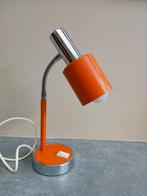 Vintage bureaulamp in croom eb oranje, Huis en Inrichting, Ophalen of Verzenden, Zo goed als nieuw