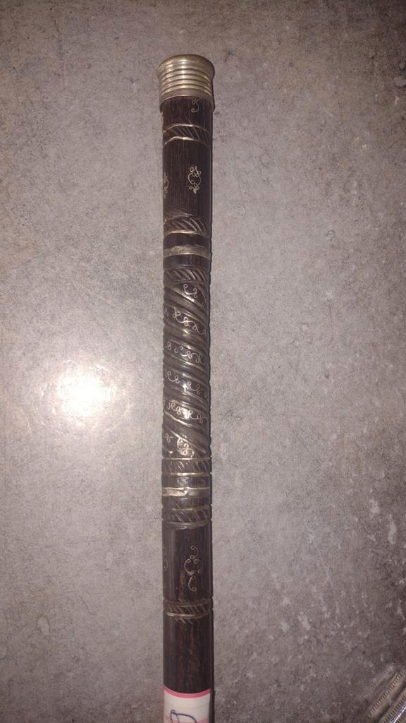 Canne incrustée d argent, Antiquités & Art, Curiosités & Brocante, Enlèvement ou Envoi