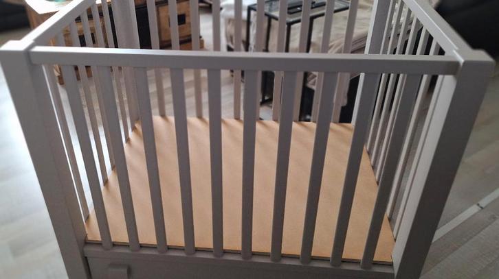 Kinderbedje of park, Enfants & Bébés, Chambre d'enfant | Lits, Utilisé, Matelas, Enlèvement