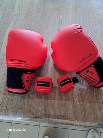 Gants de boxe enfant avec bande protection, Enlèvement, Comme neuf